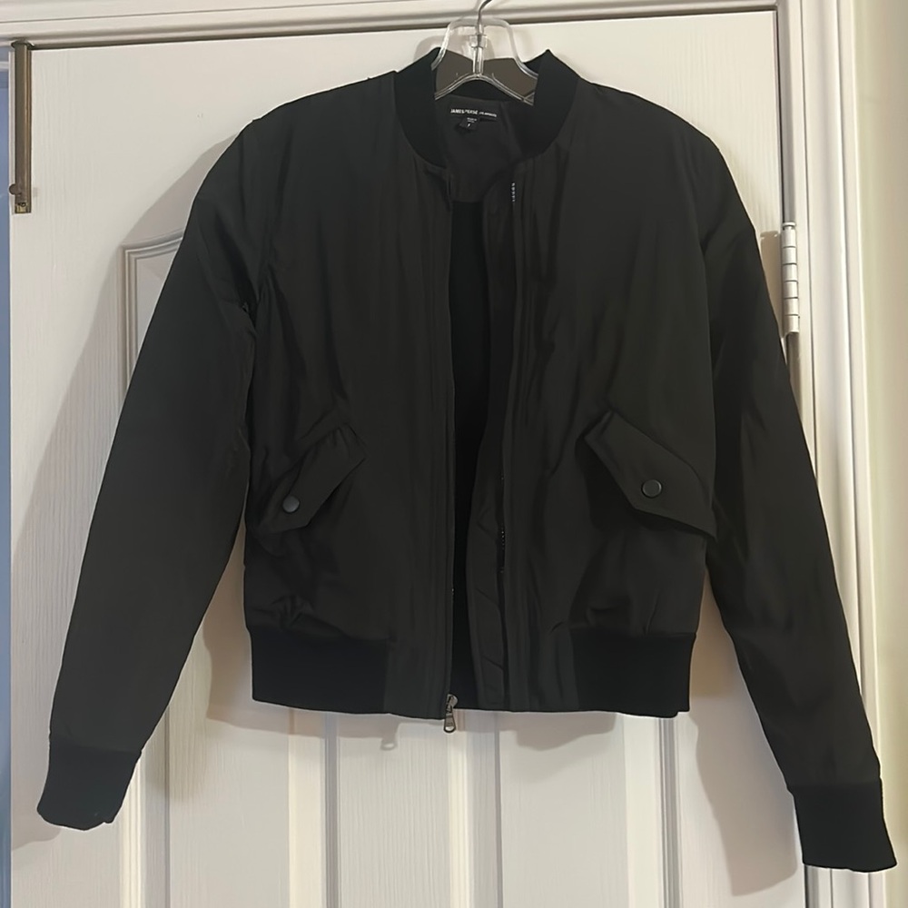 James Perse- flight jacket. Windbreaker. Fleece lined.